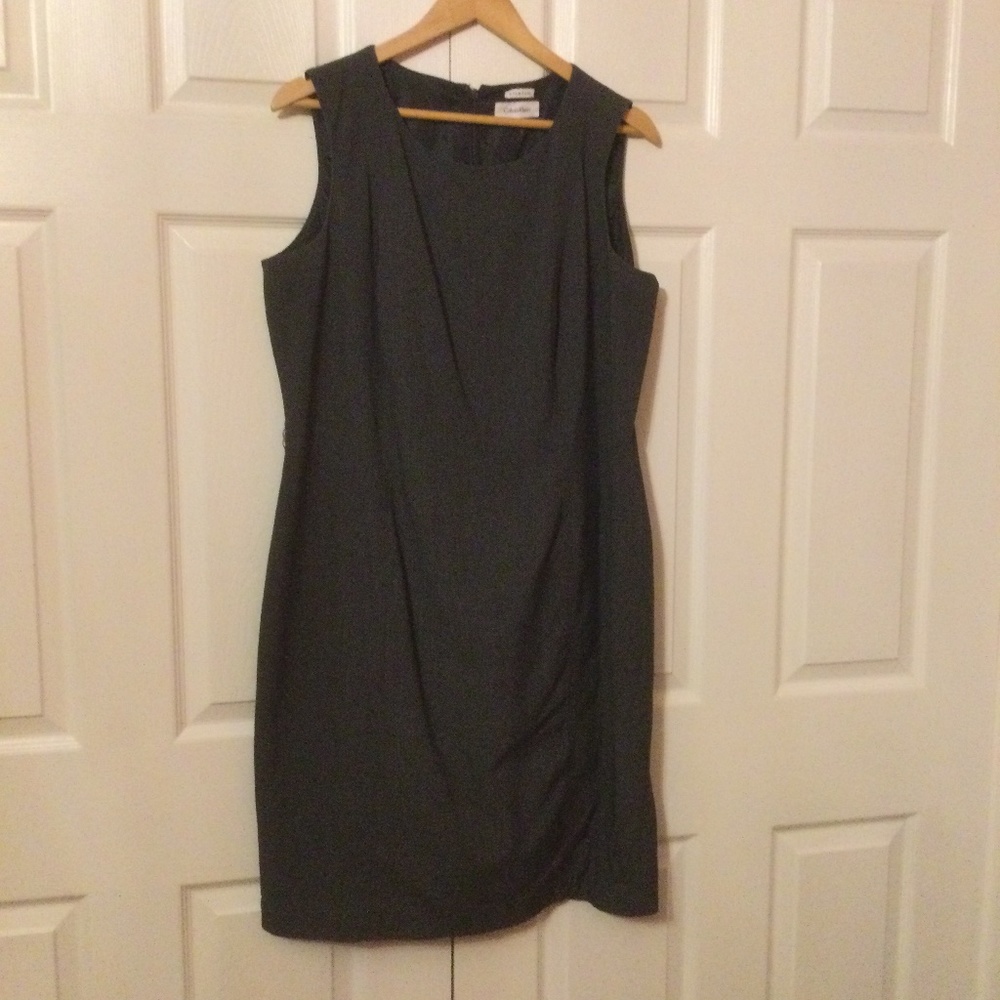 Calvin Klein Grey Shift Dress with Stretch